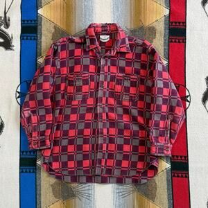 Vintage 1960s Champion Plaid Flannel Button Long Sleeve Shirt Mens Size M 16 ½